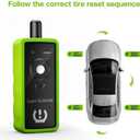 VXDAS 2IN1 TPMS Relearn Tool Super GL50448 for GM and Ford with Model Switch Button,Tire Pressure Sensor Monitor Reset Activation for Buick/Cadillac/Chevrolet/GMC/Lincoln 2025 Edition(Green)
