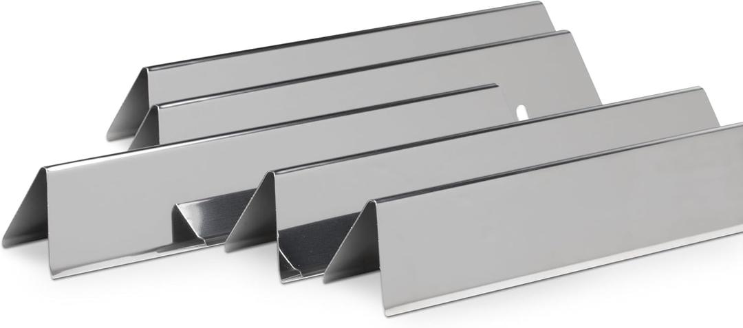 Weber Flavorizer Bars Set (5) Stainless Steel – Fits Spirit & Spirit II 300 Series (2013–2024), Enhances Smoky Flavor, Even Heat Distribution & Burner Protection