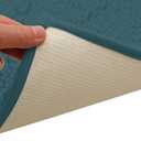 Non-Slip Bath Rug,Extra Soft Microfiber Bedroom Shag Carpet with Anti-Slip Backing,Water/Dust Absorbent Fast Dry Shower Mat,Sound Insulated Stairs Pad,Machine Washable (Turquoise,12 x 16 Inches)