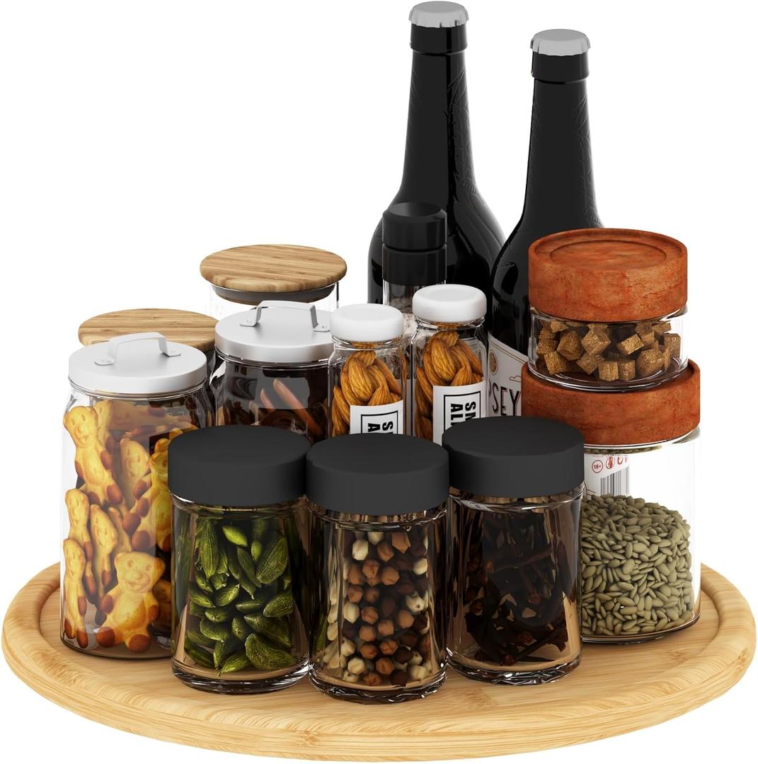 10 Inch Lazy Susan Organizer Kitchen Turntable for Cabinet Pantry, Bathroom Makeup Vanity Countertop, Kitchen, Fridge, Spice Rack
