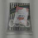 Sage Green and White Stripe Shower Curtain with Vertical Striped Farmhouse Vintage Cute Modern Minimalist Bath Curtain with Hooks