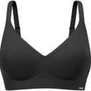 Cool Fit Bra Volume Fit Women’s Seamless Wireless Padded Bra with 2.3cm Volume Pad,Comfortable Breathable Lightweight Large