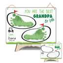 Best Grandpa by Par Golf Papa Footprint Handprint Craft for Fathers Day Gift, Kids Handprint Art, Handprint for Fathers Day, DIY Baby Toddler Keepsake, Golfer, Golf Lovers Memory Keepsake 8x10"