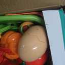 100 PCS Cutting Play Food Toy for Kids Kitchen, Pretend Food Toys for Toddlers, Play Kitchen Toys Accessories with 2 Baskets, Fake Food/Fruit/Vegetable, Birthday Gifts for 3 4 5 6 Years Old Boys Girls (Green)