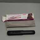 Cordless Hair Straightener and Curler, 2 in 1 Portable Mini Flat Iron & Curling Iron, Fast Heating & Titanium Plate Straightener with 4 Adjustable Temp,Travel Size Preferred Gifts (Black)