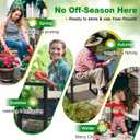 Garden Kneeler and Seat Heavy Duty - Anti-Tip Super Stable Multifunctional Gardening Stool Bench, Wide 12.7" Pads, Foldable Ergonomic Handles for Seniors Women Men Pain-Free Weeding, Planting Yard Work