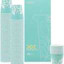 Tixmelp 100 Pack 3 oz Bathroom Paper Cups, Disposable Paper Cups, Mouthwash Cups, Hot/ Cold Beverage Drinking Cups, Ideal for Bathroom(Leaves)