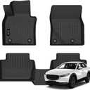 Jenofa-Car Floor Mats for Mazda CX-30 2020-2026 (Only AWD) All Weather Mats Automotive Floor Liner Custom Non-Slip Waterproof Car Mat for 2025 CX30 Accessories Black 1st 2nd Row 3 Piece