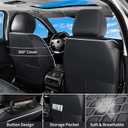 Huidasource Seat Covers Custom Fit for Toyota Tacoma 2016-2023 2022 2021, Full Coverage Leather Seat Cover for Double/Crew Cab SR, SR5, Limited, TRD Pro,TRD Sport,TRD Off-Road(Full Set/Black&White)