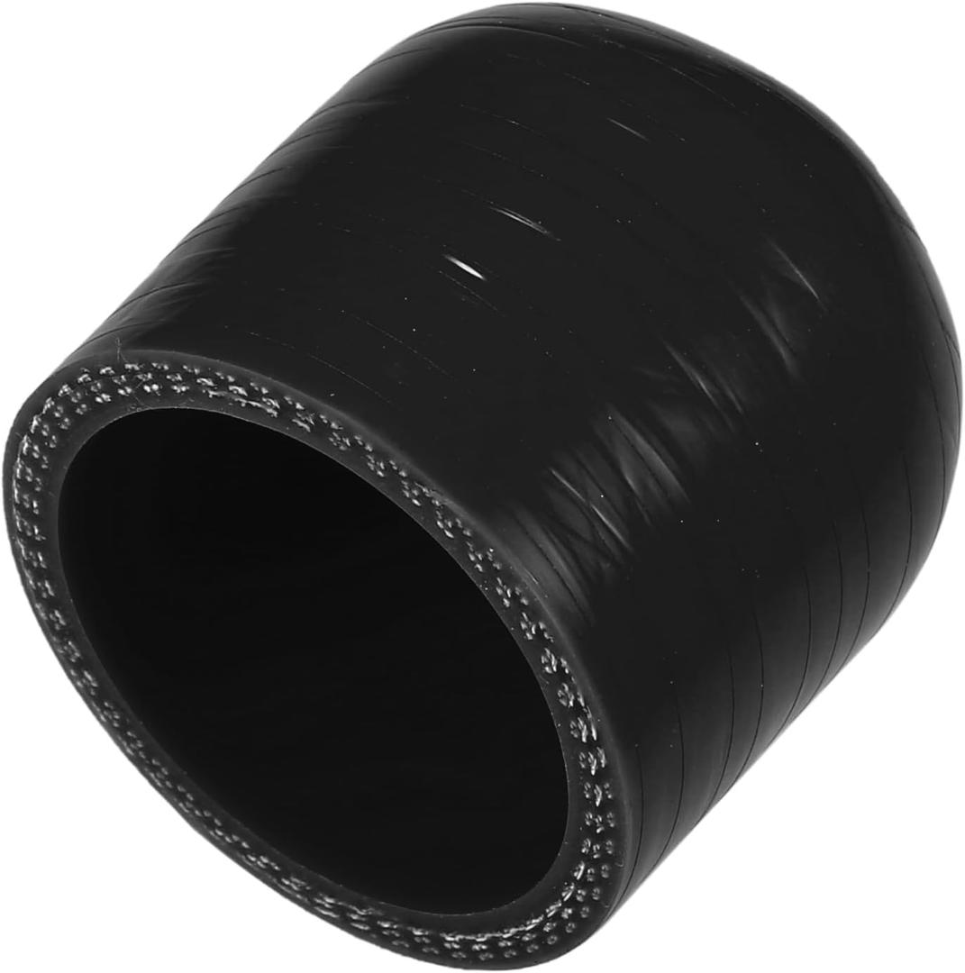 X AUTOHAUX 1 Pcs 30mm Length 38mm/1.50" ID Black Car Silicone Rubber Hose End Cap Silicone Reinforced Blanking Cap for Bypass Tube Universal