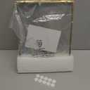 8x10 Gold Floating Picture Frames, Double Glass Hanging Frame for Pressed Flower, Vintage Brass Photo Frame with Metal Chain for Wall Mount, Large Vertical Clear Frame for Artwork Display Gallery Home