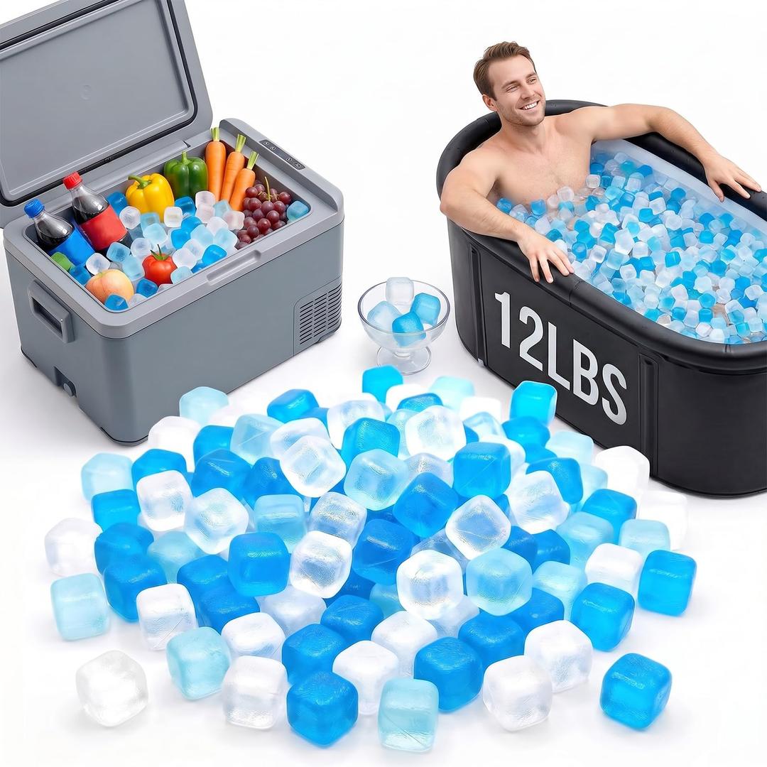 Massive Reusable Ice Cubes Refreezable Ice Cubes Without Diluting Reusable Ice Cubes for Drinks Party Bars Ice Bath Camping