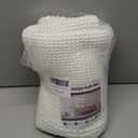 RESARE Waffle Bathroom Runner Rugs, Super Absorbent Bath Mat Non Slip Washable Quick Dry, Upgraded Ultra Soft Boho Bath Rugs with Tassels for Hallway Bedroom Laundry Room, 2'x5'(24"x60"), White