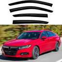 Window Visor Compatible with Accord Sedan 2018-2023,Rain Guard Side Window Vent Deflectors Tape-On,4 Pcs