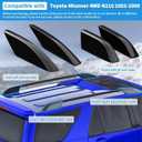 Car Roof Rack End Caps Fit for Toyota 4Runner 4WD N210 2003 2004 2005 2006 2007 2008 2009 Roof Rack Accessories Roof Rail End Cover Roof Luggage Rail Rack Protection Cover Shell Trim 1 Pc Black