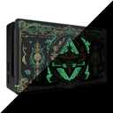 eXtremeRate Custom Soft Touch Grip Faceplate for Nintendo Switch Dock, Glow in Dark - Totem of Kingdom Black DIY Replacement Housing Shell for Nintendo Switch Dock - Dock NOT Included