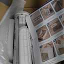 KHNR 2-Tiers Slim Bathroom Storage Cabinet, Foldable Storage Cabinets,Narrow Bathroom Storage,Movable Bathroom Storage Organizer for Small Spaces,Bathroom,Kitchen,Laundry,White