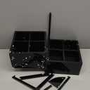 MyGift Premium Hotel Series Opaque Black Acrylic Freestanding Umbrella Holder Rack, Commercial Grade 12mm & 8mm Thick Acrylic Home Entryway Storage Stand for Long and Short Umbrellas