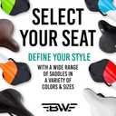 BW Comfort Bike Seat  Soft and Plush Memory Foam Bicycle Saddle (Extra Wide)