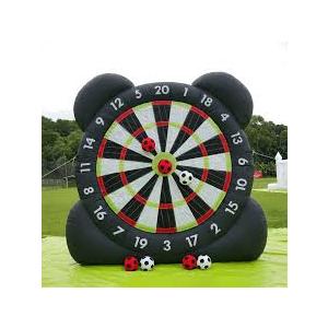 Inflatable Panda dartboard game set with sticky balls.