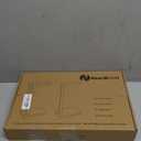 NearMoon Hand Towel Holder with Balanced Marble Base, SUS304 Stainless Steel Stand Towel Ring L Shape Hand Towel Rack Free-Standing Towel Bar for Bathroom Kitchen Countertop(Double Rod Brushed Nickel)