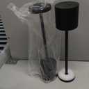 Cordless Table Lamp  2 Pack Rechargeable Table Lamps, 5000mAh Battery Operated Lamp with 3-Color Dimmable Light, Outdoor Table Lamp for Bedroom, Restaurant, Patio, Home Dcor (Black)