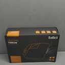 Tefici Electric Heated Blanket Throw, Super Cozy Soft 2-Layer Flannel 50" x 60" Heated Throw with 3 Heating Levels & 4 Hours Auto Off, Machine Washable, ETL&FCC Certified, Home Office Use, Camel