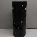 Umbrella Stand Rack for Entryway, Black Round Metal Umbrella Holder, Free Standing Umbrella Organizer Bin with 3 Hooks for Walk Stick, Home Office Indoor, 17 x 7 Inch