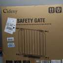 Baby Gate No Drilling, 29"-40" Auto Close Dog Gate Indoor for Doorways & Stairs, Pressure Mounted Adjustable Pet Gate, Easy Walk Through Child Gate for Children & Pets Stroller Friendly, White