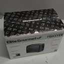 Elite Gourmet 2-Slice Cool Touch Toaster  6 Browning Levels, Extra Wide 1.25 Slots for Bagels & Thick Bread, Cancel Function, Compact, ETL Certified, Black