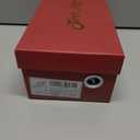 JOY IN LOVE Womens 2.5 Inch Kitten Heels Low Heel Square Open Toe Strappy Sandals Gold Matte, Size US9