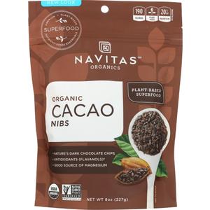 NAVITAS CACAO NIBS, 8 OZ (4-Pack), Best Before APR 2026