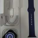 Apple Watch Series 10 [GPS 46mm case] Smartwatch with Silver Aluminum Case with Denim Sport Band - M/L. Fitness Tracker, ECG App, Always-On Retina Display, Water Resistant