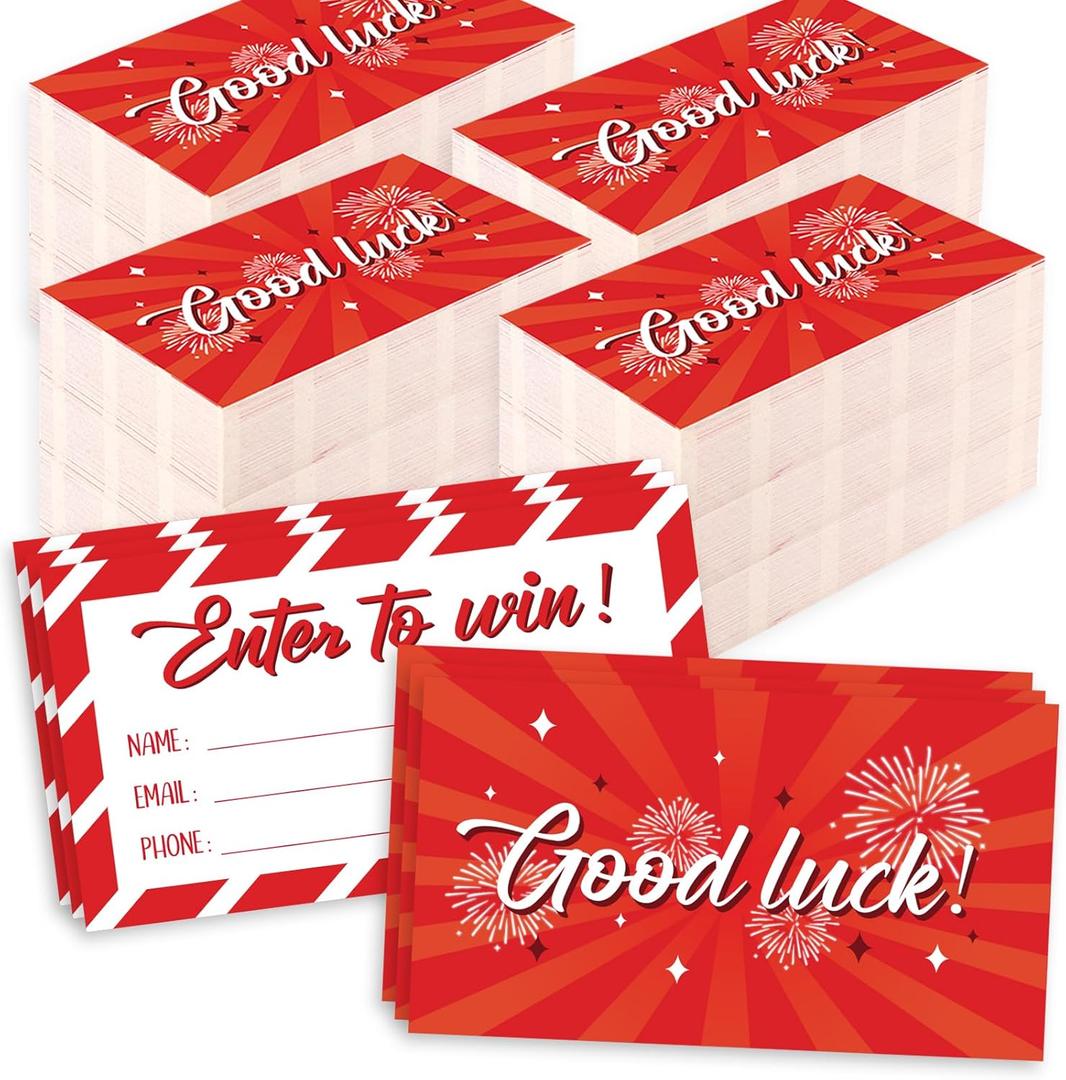 1200 Pcs Red Enter to Win Raffle Tickets Cards 3.5 x 2 Inch Entry Form Ticket Cards for Contest, Auction, Raffles, Ballot Box with Space for Name, Email Address Phone Number Fields (1200) 1200 Pcs Red Enter to Win Raffle Tickets Cards 3.5 x 2 Inch Entry Form Ticket Cards for Contest, Auction, Raffles, Ballot Box with Space for Name, Email Address Phone Number Fields (1200)