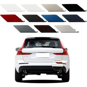 Car Rear Bumper Tow Hook Cover Compatible with Volvo XC60 2018 2019 2020 2021 Trailer Cover Cap 31449210 398490342 Small Lid Towing Eye Cap Gray Right Passenger Side