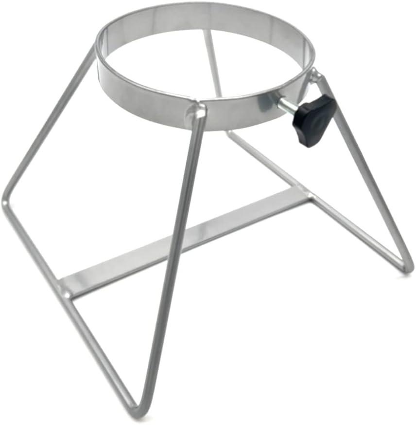 Metal Oxygen Cylinder Stand - Holds 1 D, E, M9, or M7 Oxygen Tank - Portable Oxygen Tank Holder with Durable Powder-Coated Finish, Floor Stand for Medical Oxygen and Various Tanks