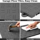 ToLanbbt 12" x 12" Garage Floor Tiles Interlocking, Non-Slip for Basement