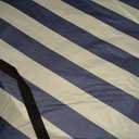 2 Person Pop up Beach Tent Sun Shelter, 59"x59"x37.4", Blue & White