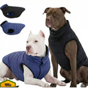 LovinPet Dog Coat  Blue/Black, Reversible Winter Jacket, XXXL