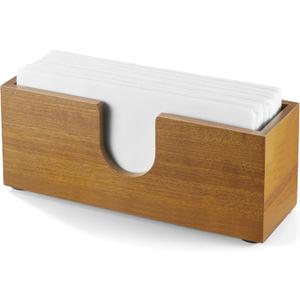 Guest Towel Holder for Bathroom, Acacia Wood Upright Napkin Holder for Kitchen Dining Table, Disposable Paper Hand Towel Holder, Napkin Dispenser for Countertop