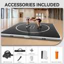 FBSPORT Inflatable Wrestling Mat 10FT*10FT*3.94inch, Outdoor and Indoor PVC Jiu Jitsu Mats, Gymnastics Training Mat Foldable for BJJ, MMA, Martial Art, Boxing, Grappling and Judo