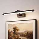 URSOLA 24" Picture Lights for Wall, 3CCT, Dimmable & Remote, Wireless Battery Operated Art Painting Light, Picture Frame Light for Gallery