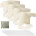 Bed Sheet Corner Fasteners Keep Sheets Tight and Secure, with Lockable Fasteners Suitable for All Mattress Types and Easy to Install (4 Pieces, White) (One size)