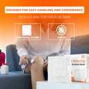 [6''x6''-30count] Carbou Island Dressing Bordered Gauze Sterile Individually Wrapped Gauze Pads, Highly Absorbent Adhesive Dressing Pad, Soft and Breathable Wound Dressing for Wound Care