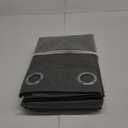 Blackout Linen Textured Curtains, 84 Inches Long, Set of 2 Panels Grommet Top for Living Room,W 52xL 84 Inch, Dark Grey