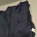 Amazon Essentials Men's Fleece Zip Up Mock Neck Sweatshirt, Midweight, Regular Fit (Blue, L)