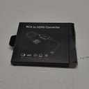 RCA to HDMI Adapter,Viagkiki AV Converter,RCA Female to HDMI Converter Composite Audio Video Converter for PS1, PS2, PS3, STB, Xbox, VHS, VCR,Black-Ray DVD Players(Cable Included)