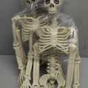 CAMIRUS 2PACK 36" Skeleton Halloween Decorations, 3ft Life Full Size Skeleton with Realistic Posable Movable Joints for Halloween Haunted Houses, Lawn, Graveyard