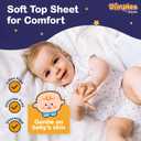 Dimples Booster Pads, Baby Diaper Doubler Inserts with Adhesive - 1 Size Fits All Diapers - Boosts Absorbency - No More leaks for Overnight, Travel, Nighttime or Anytime 21 Count
