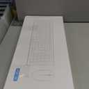 Wireless Keyboard and Mouse Combo, Full-Sized Wireless Keyboard and Adjustable DPI Mouse, 2.4GHz USB Receiver, Silent Keyboard and Mouse for PC, Windows, MAC, Desktop, Laptop (Avocado Green)